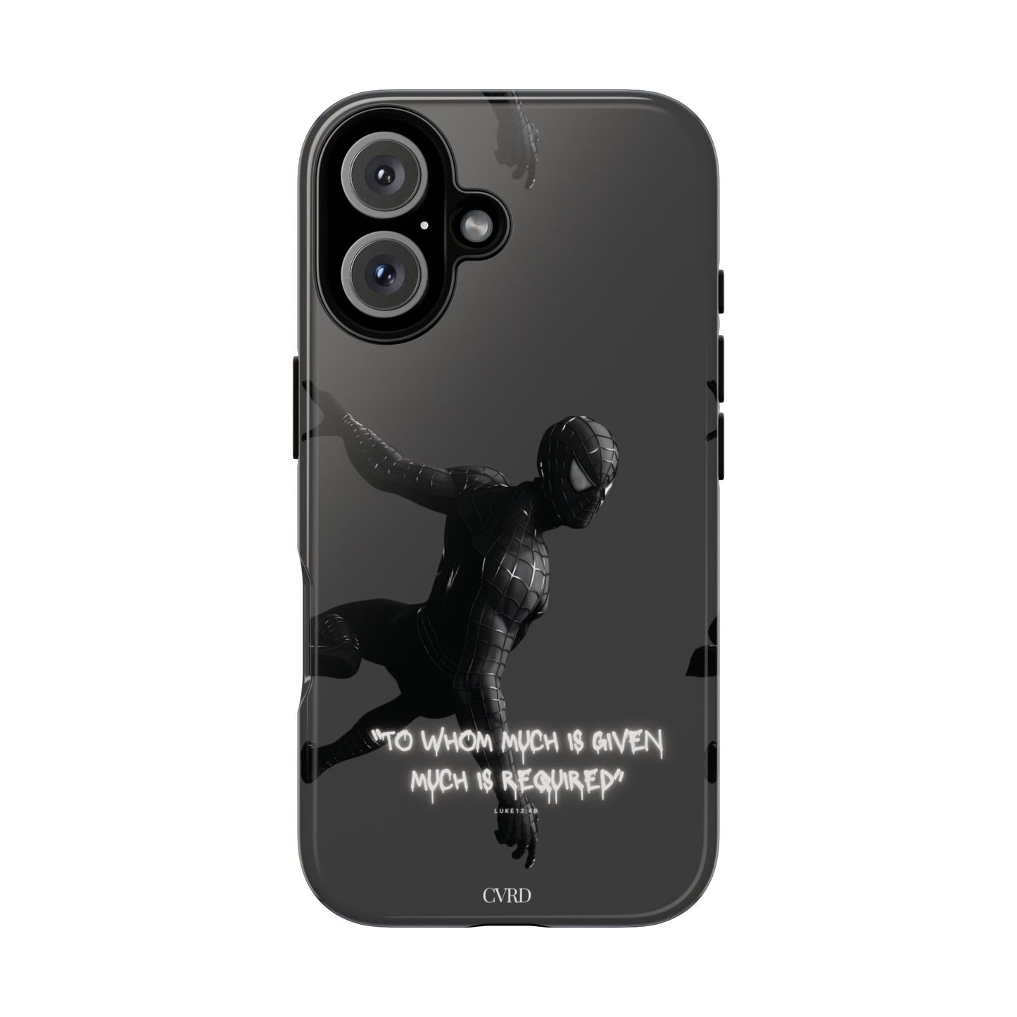 "Responsibility" - Black Phone Case (Luke 12:48)