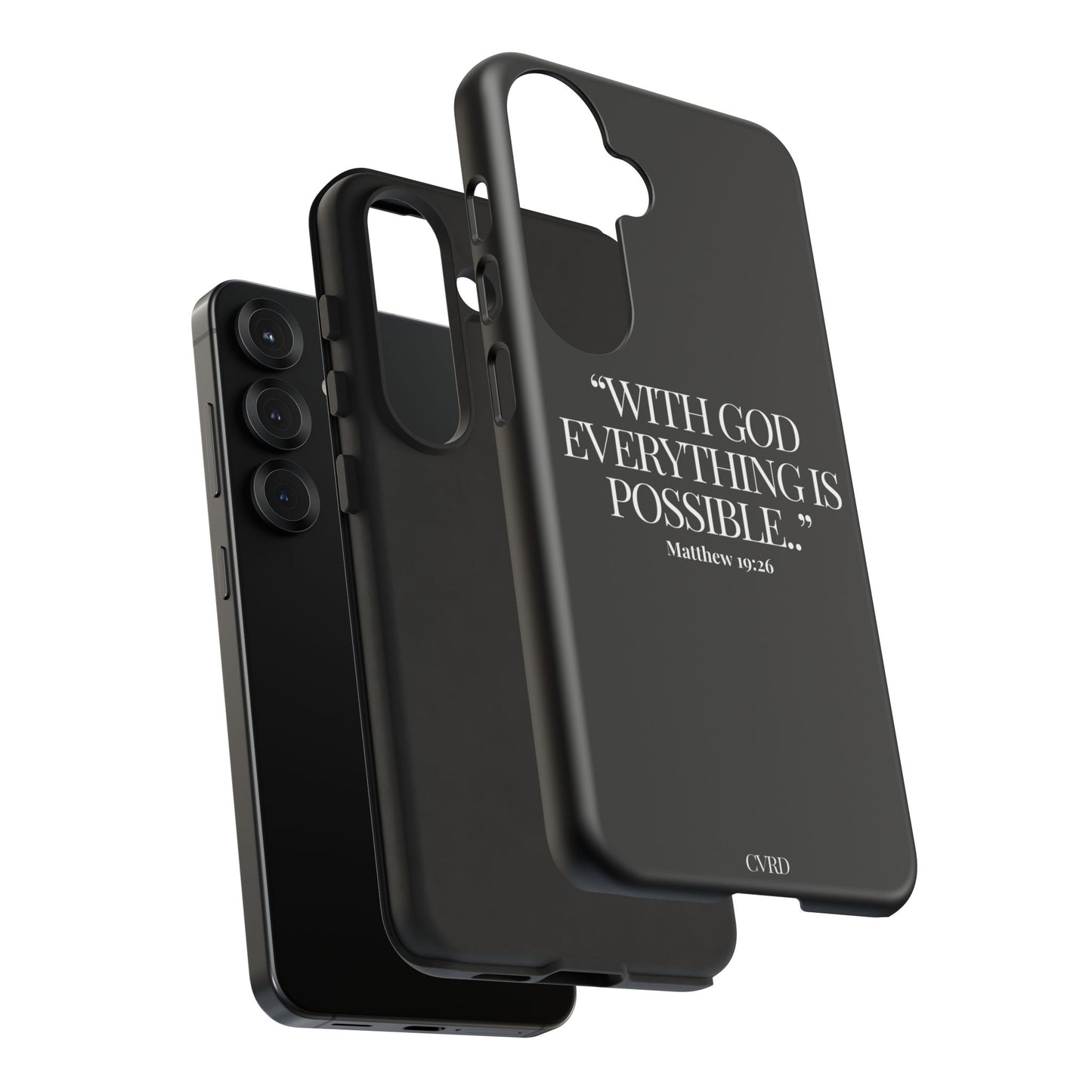 "Endless Possibilties" - Black Phone Case (Matthew 19:26)