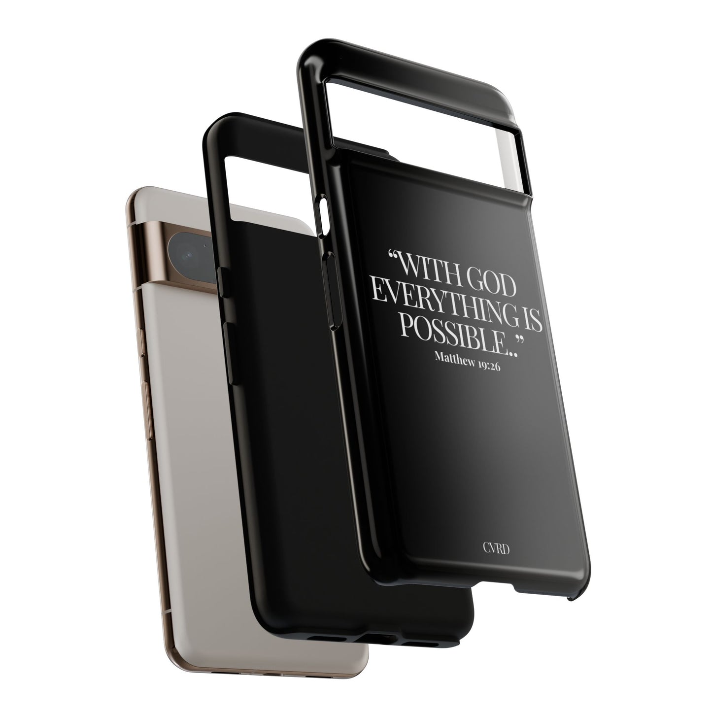 "Endless Possibilties" - Black Phone Case (Matthew 19:26)