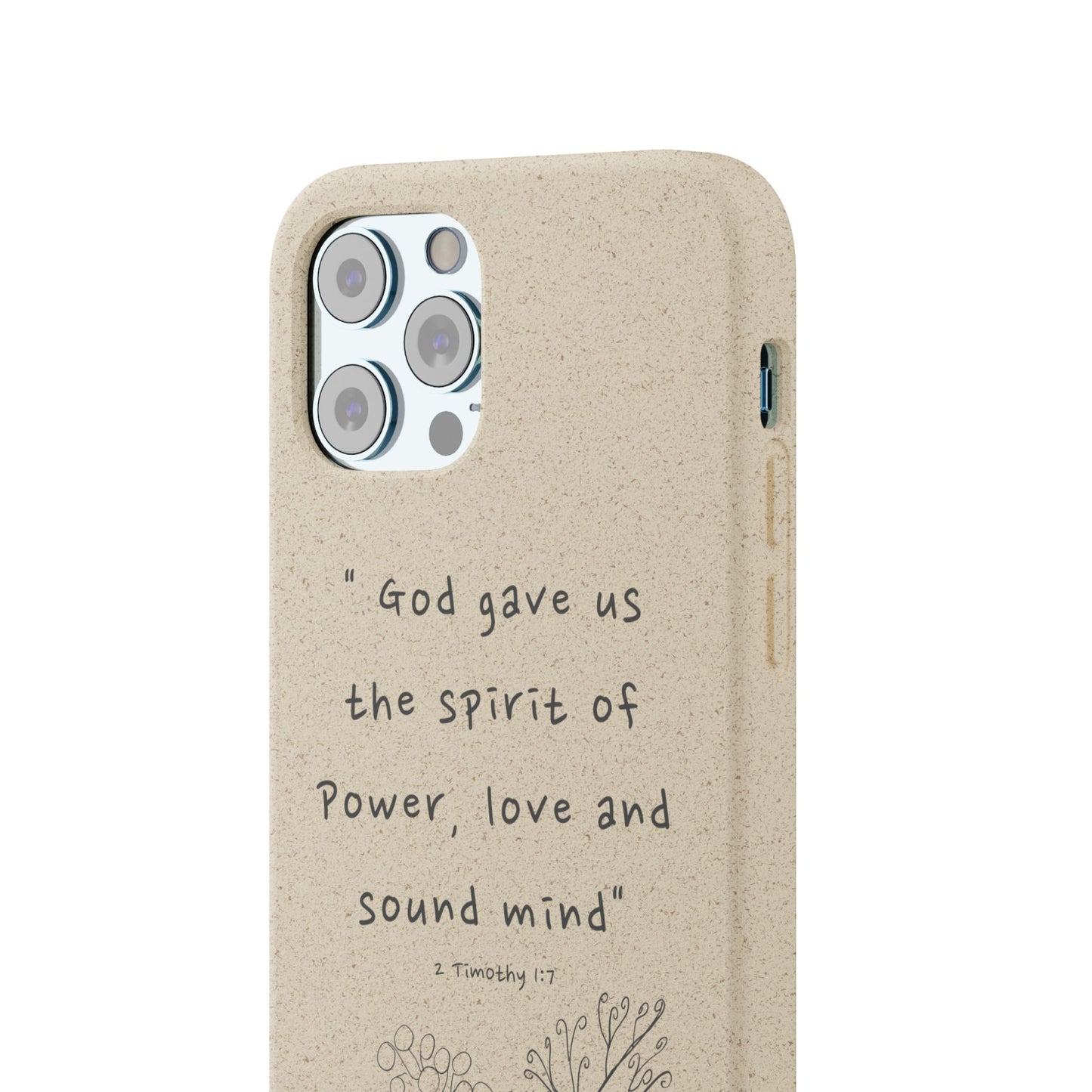 "Faith Over Fear" - Biodegradable Phone Case (2 Timothy 1:7)