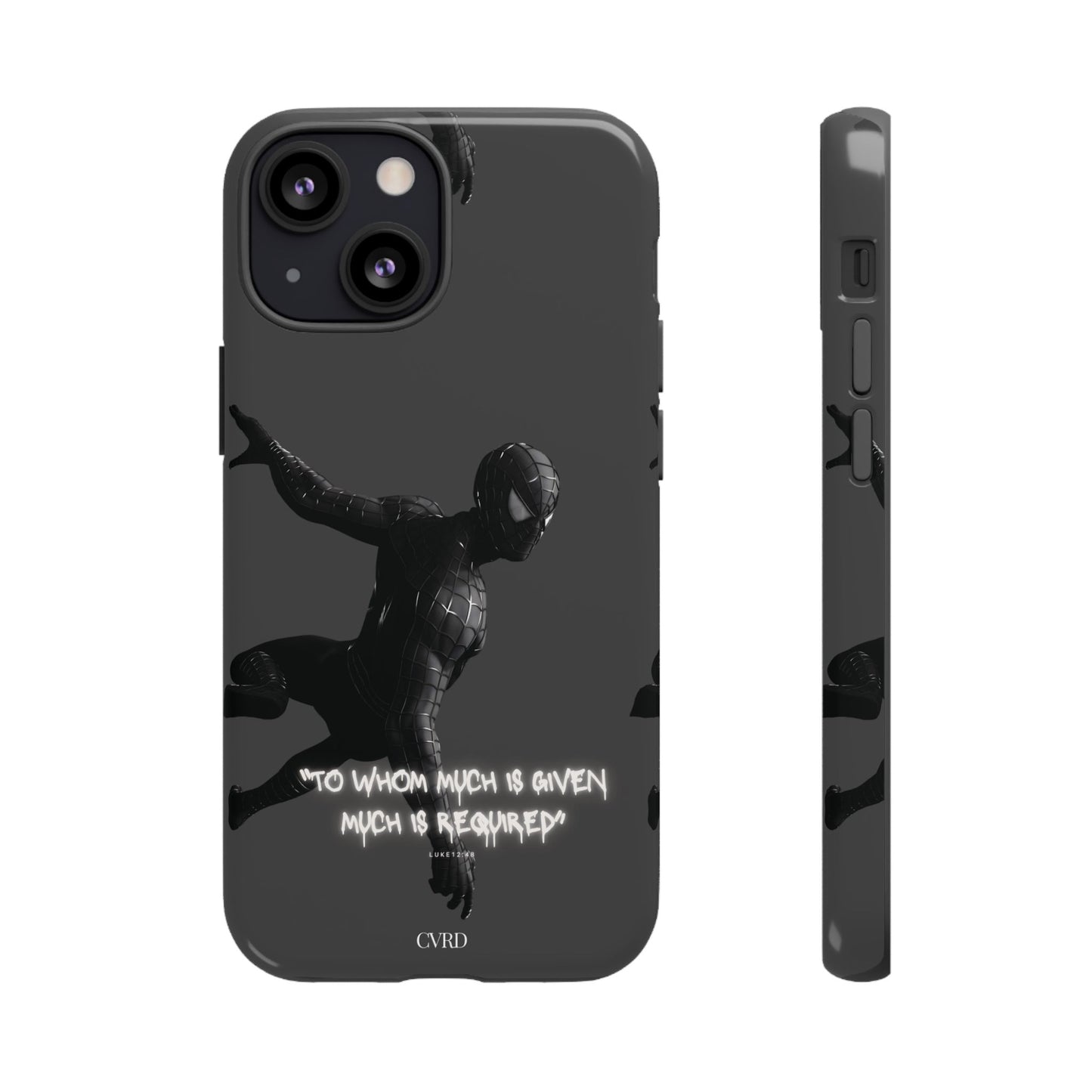 "Responsibility" - Black Phone Case (Luke 12:48)