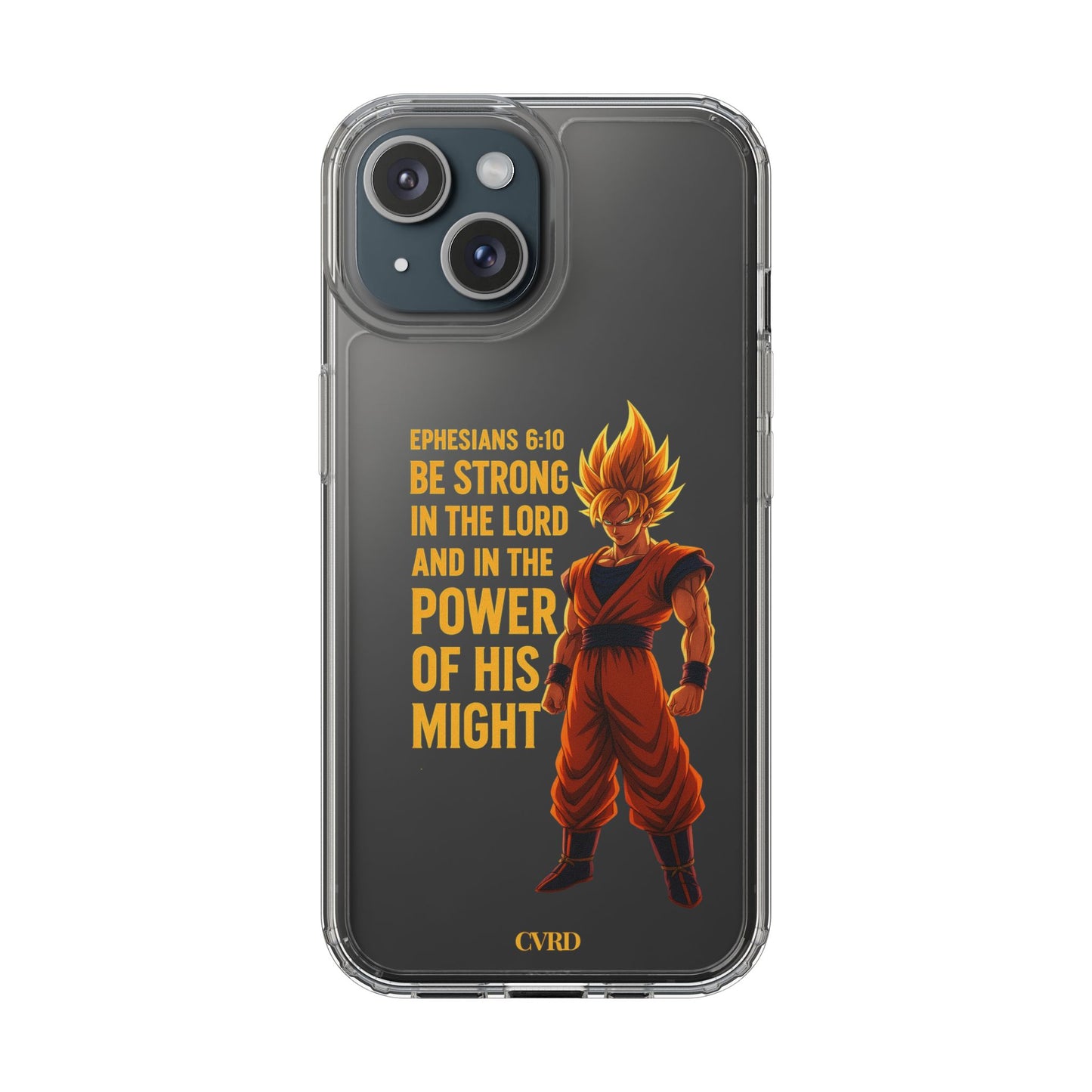 "Pure Strength" – Transparent Phone Case (Ephesian 6:10)