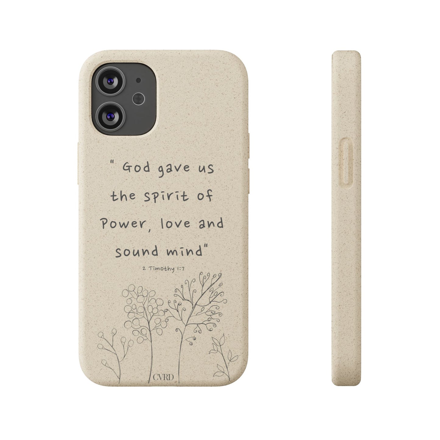 "Faith Over Fear" - Biodegradable Phone Case (2 Timothy 1:7)