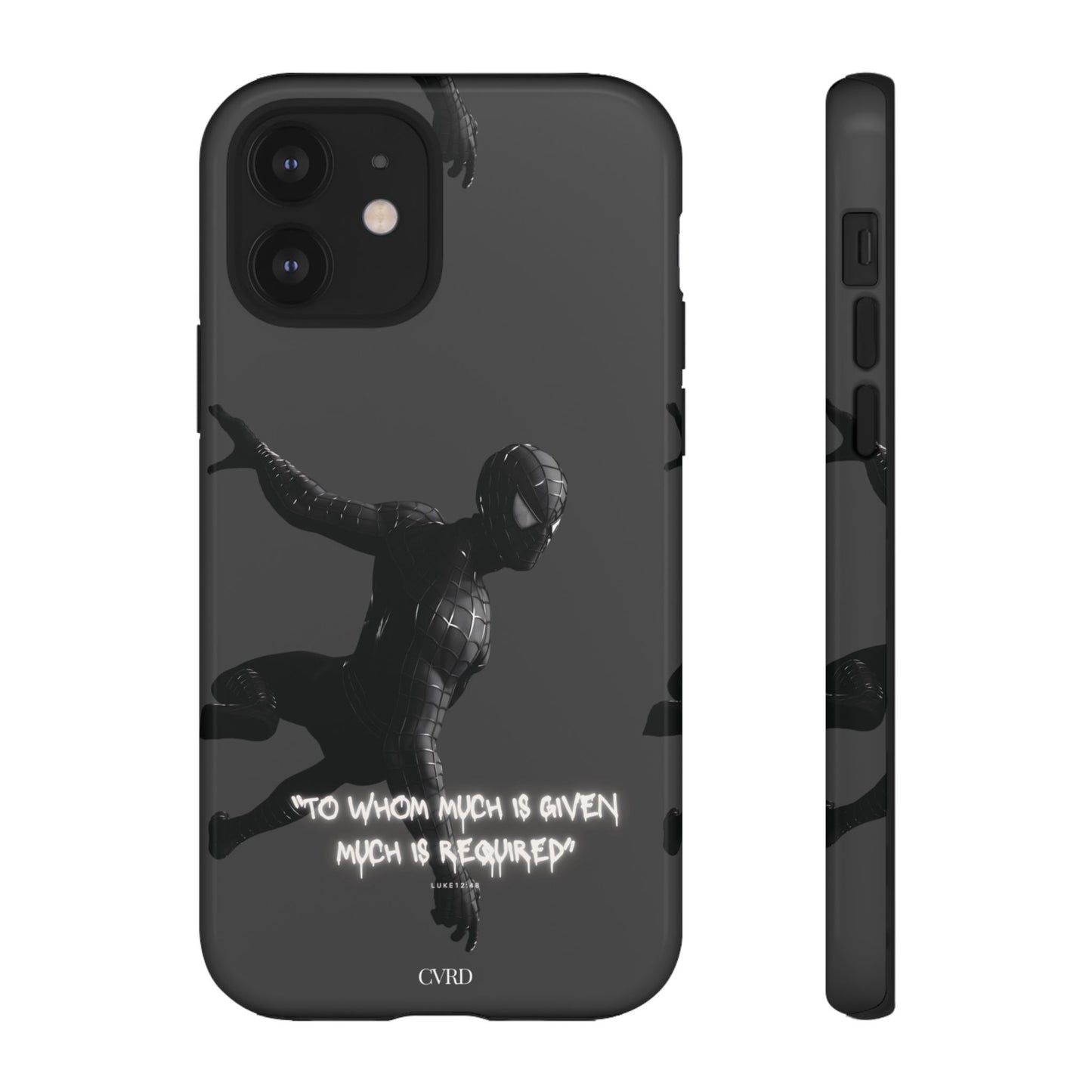 "Responsibility" - Black Phone Case (Luke 12:48)