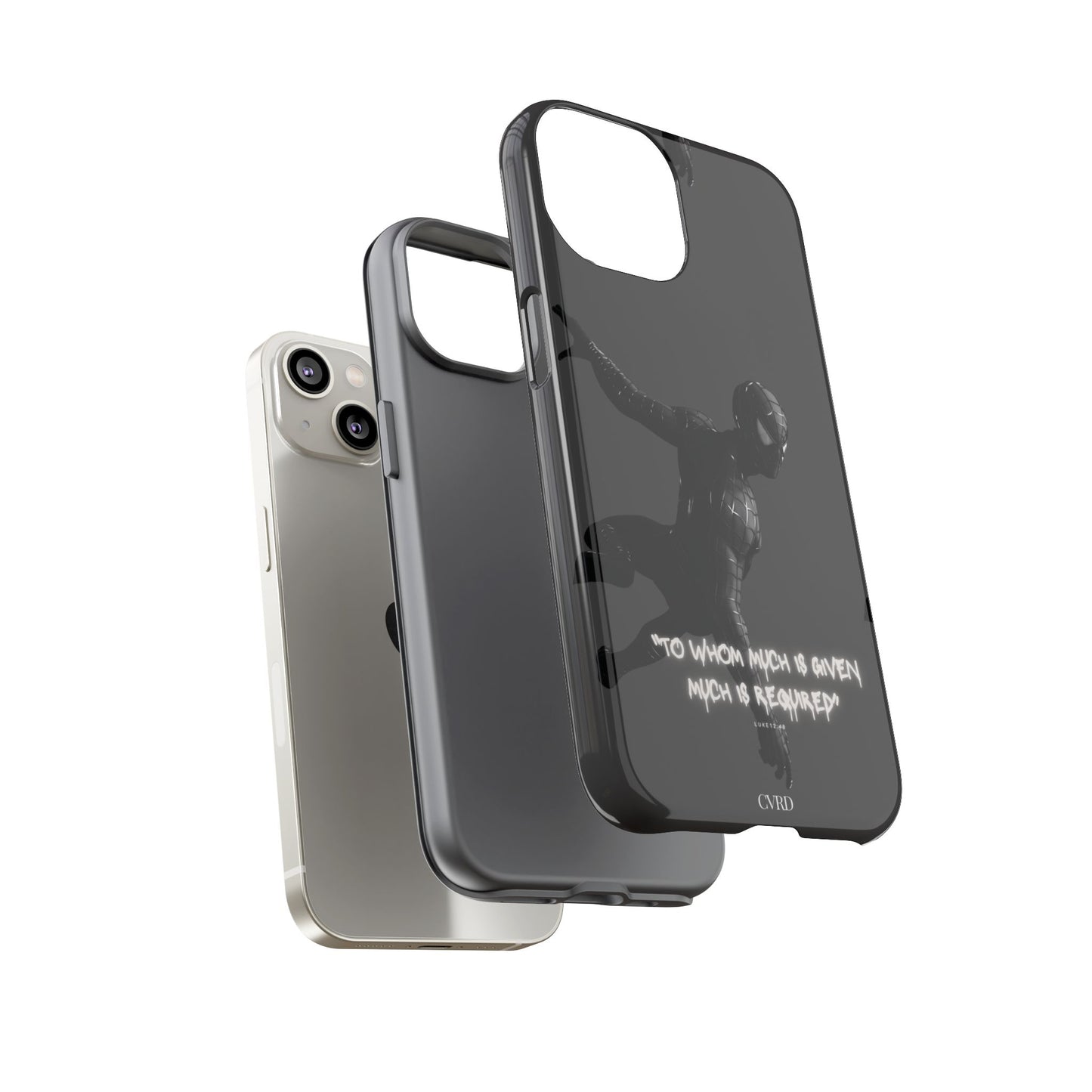 "Responsibility" - Black Phone Case (Luke 12:48)