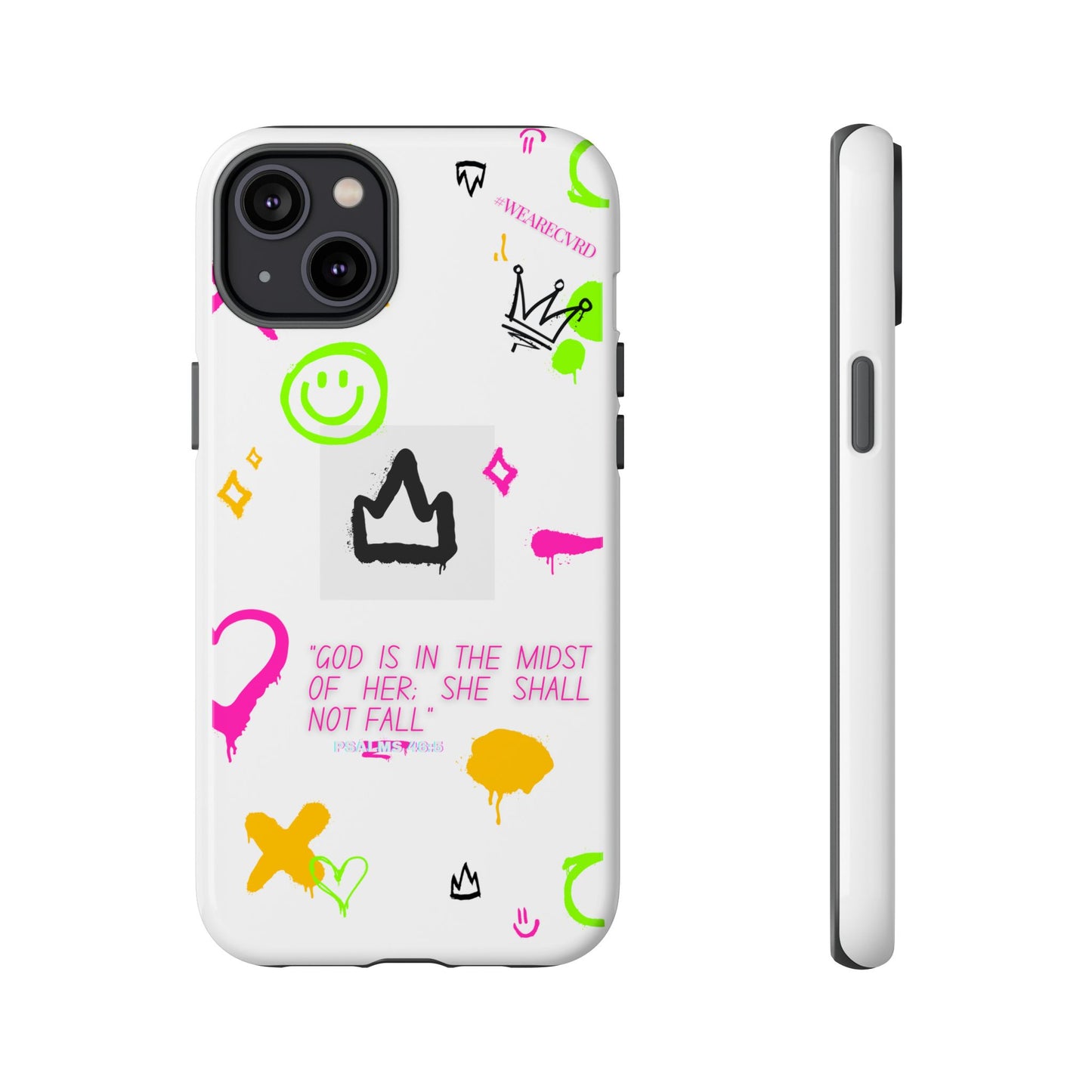 "Girl Power" - White Phone Case (Psalms 46:5)