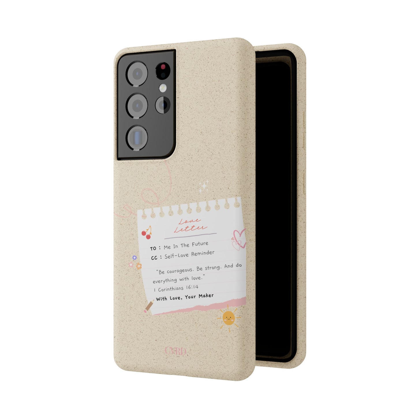 "Love Actually" - Biodegradable Phone Case (1 Corinthians 16:14)