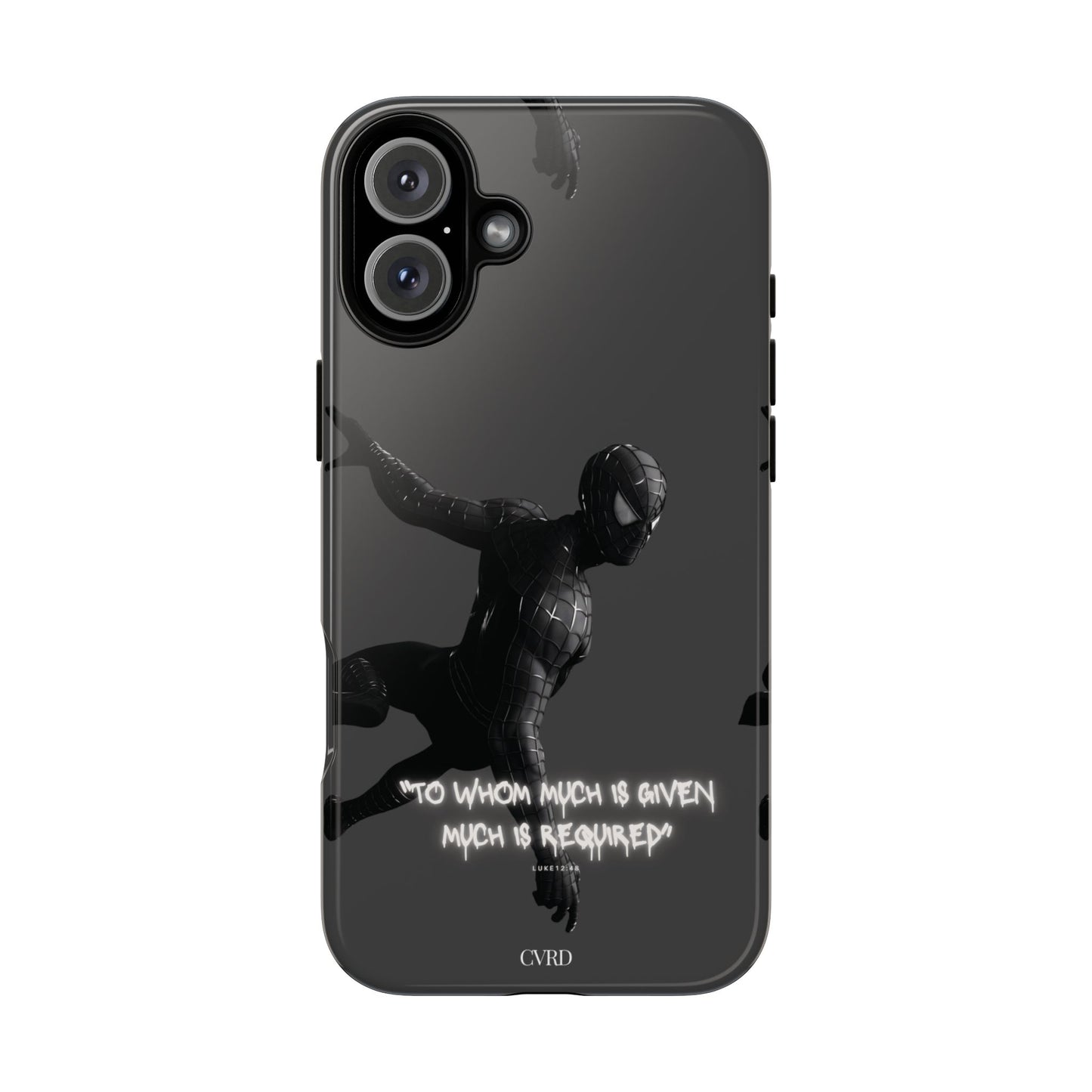 "Responsibility" - Black Phone Case (Luke 12:48)