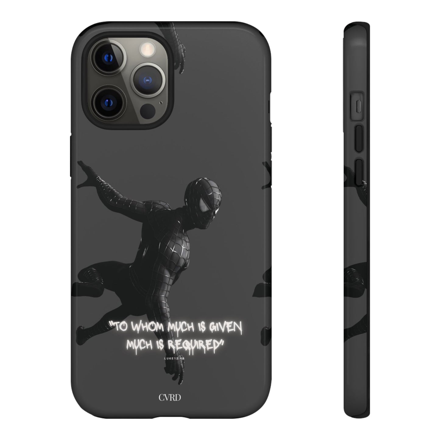 "Responsibility" - Black Phone Case (Luke 12:48)