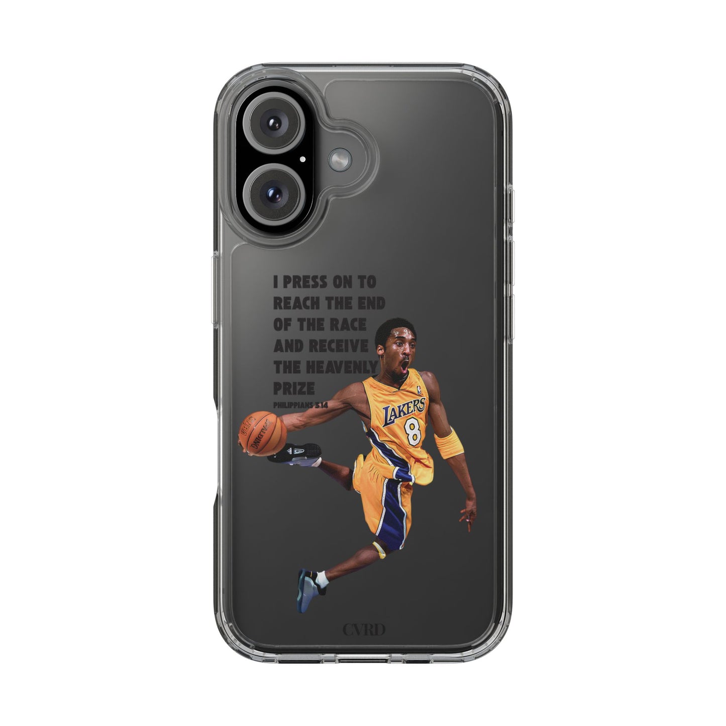 "Angel" – Transparent Phone Case (Philippians 3:14)