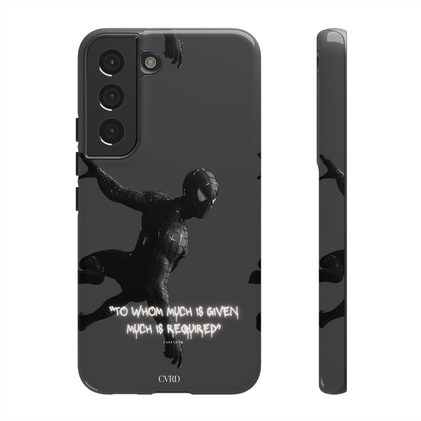 "Responsibility" - Black Phone Case (Luke 12:48)