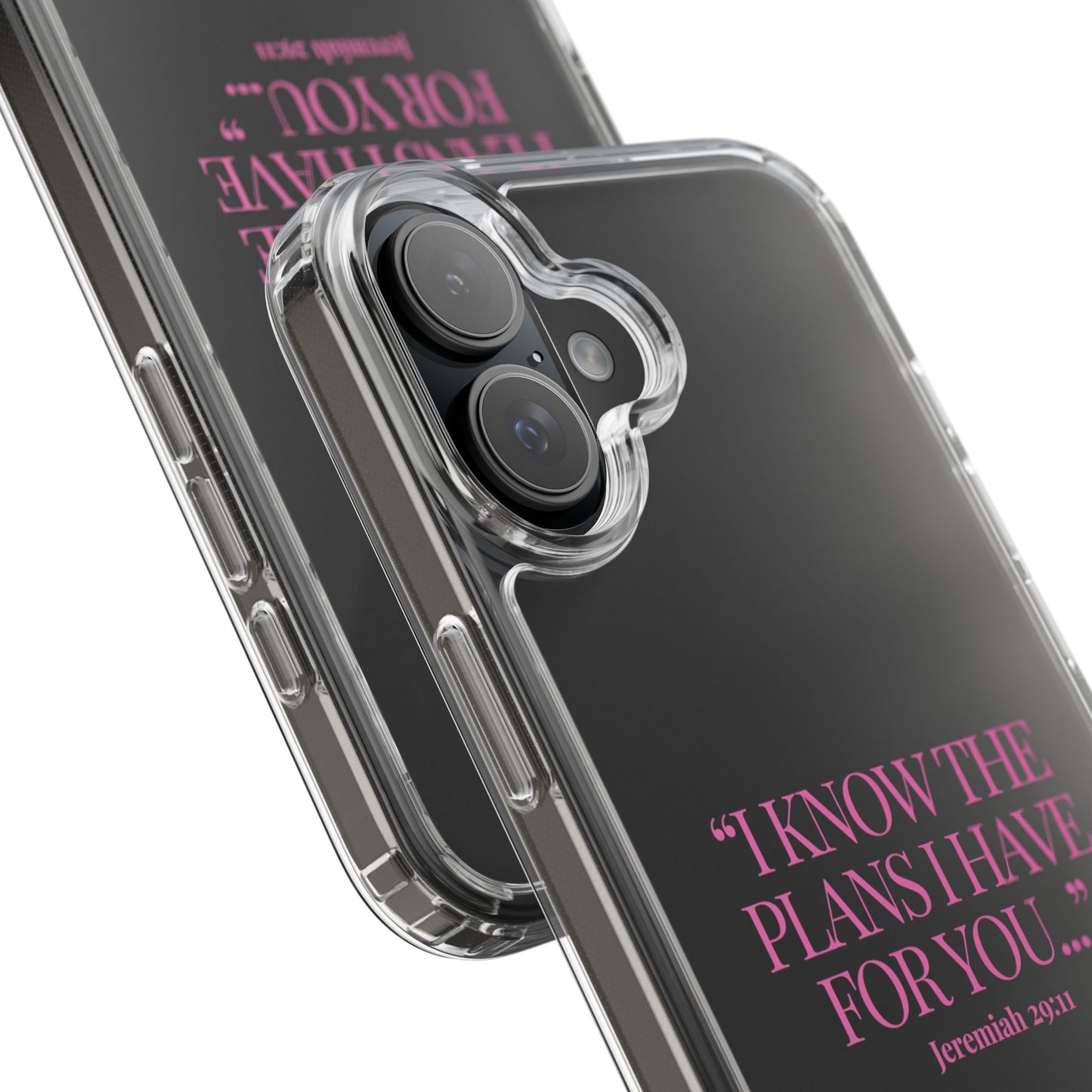 "Trust Gods Plan" – Transparent Phone Case (Jeremiah 29:11)