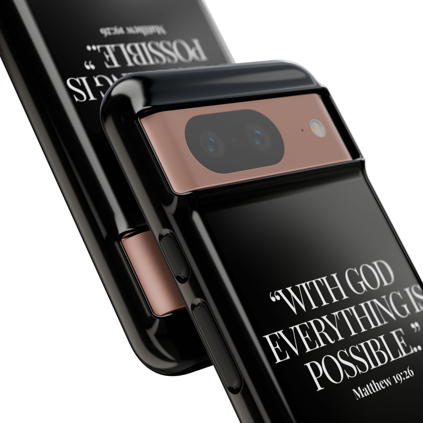 "Endless Possibilties" - Black Phone Case (Matthew 19:26)