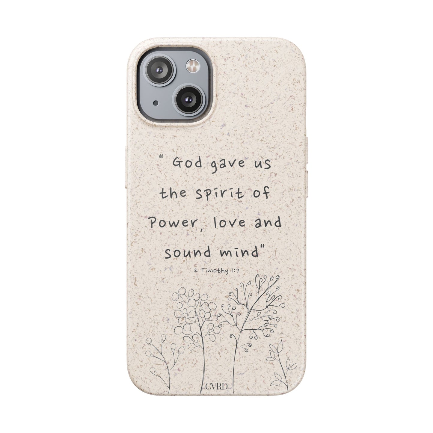 "Faith Over Fear" - Biodegradable Phone Case (2 Timothy 1:7)
