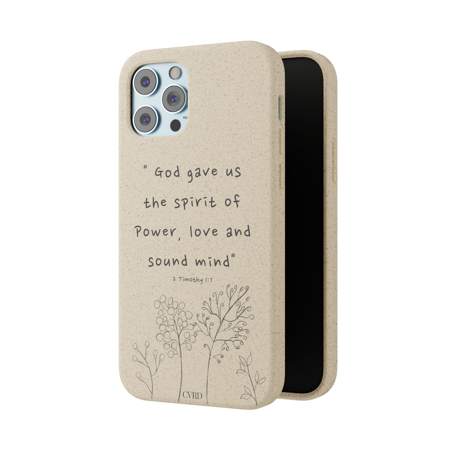 "Faith Over Fear" - Biodegradable Phone Case (2 Timothy 1:7)