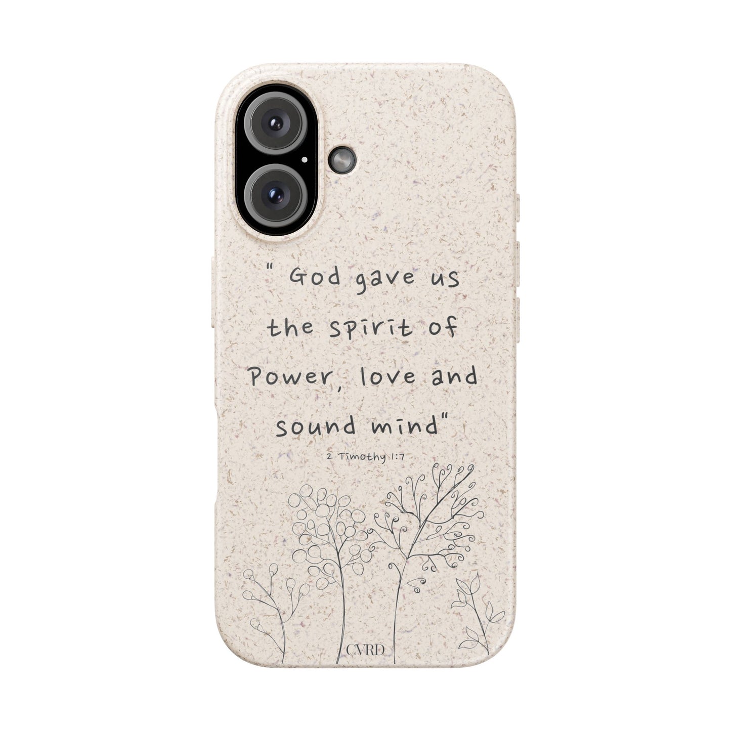 "Faith Over Fear" - Biodegradable Phone Case (2 Timothy 1:7)