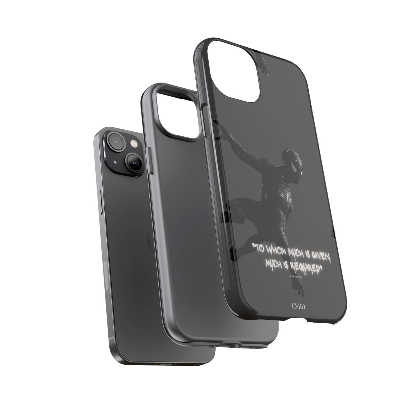 "Responsibility" - Black Phone Case (Luke 12:48)