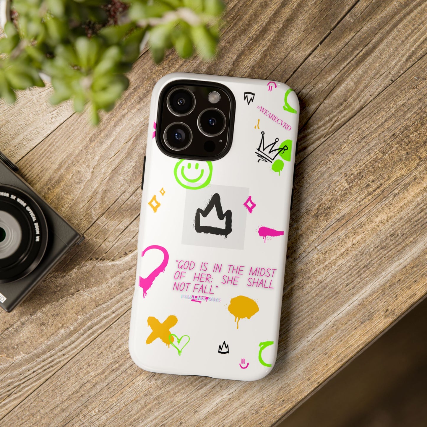 "Girl Power" - White Phone Case (Psalms 46:5)