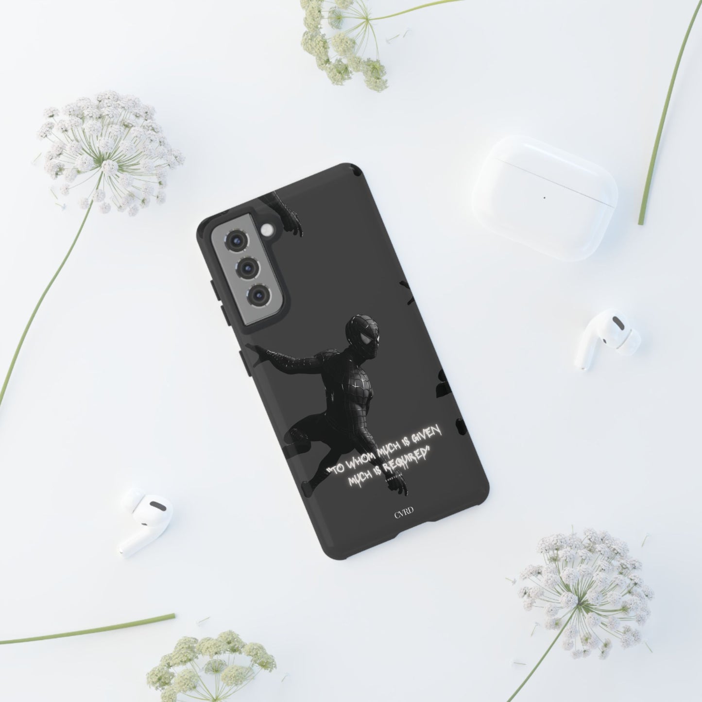 "Responsibility" - Black Phone Case (Luke 12:48)