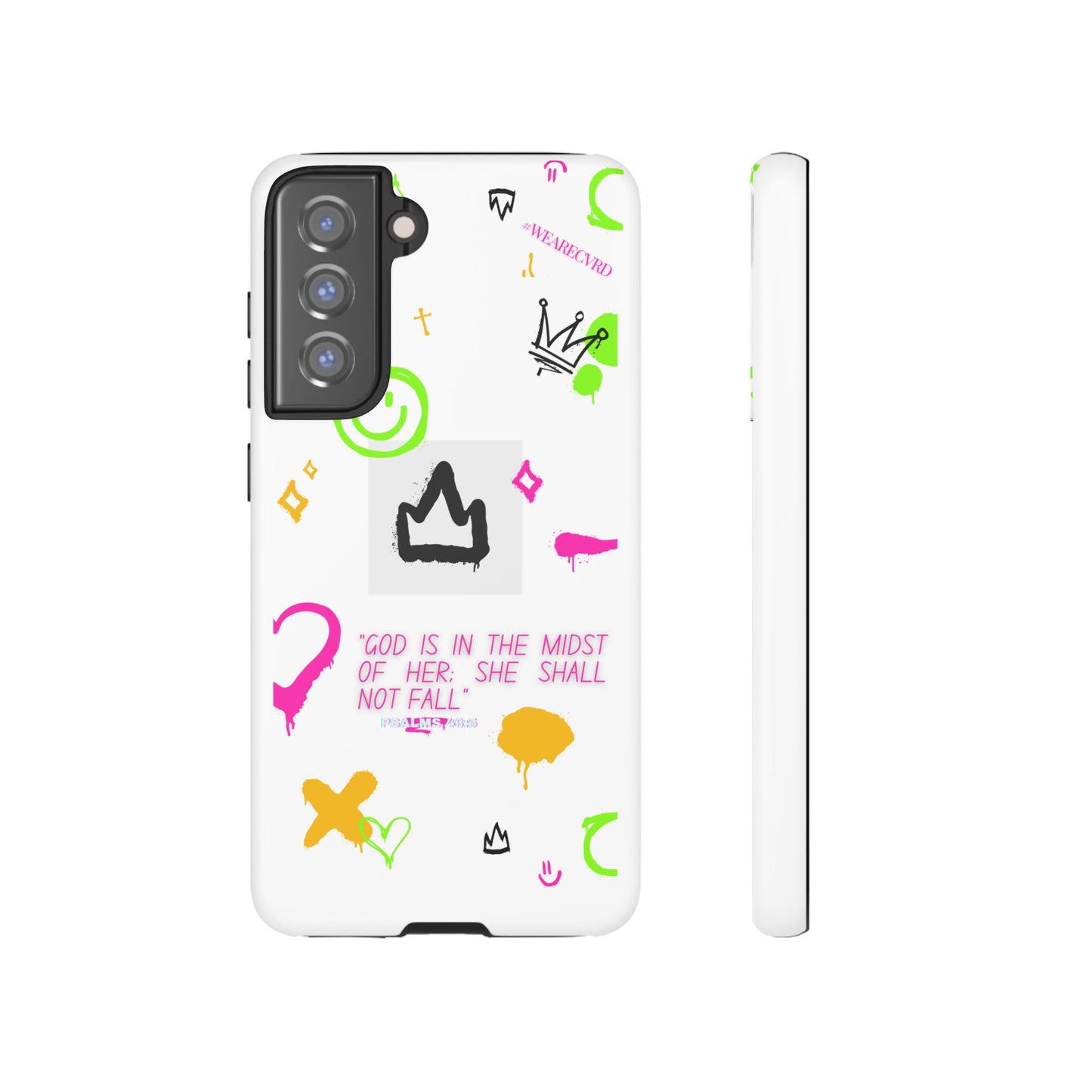 "Girl Power" - White Phone Case (Psalms 46:5)