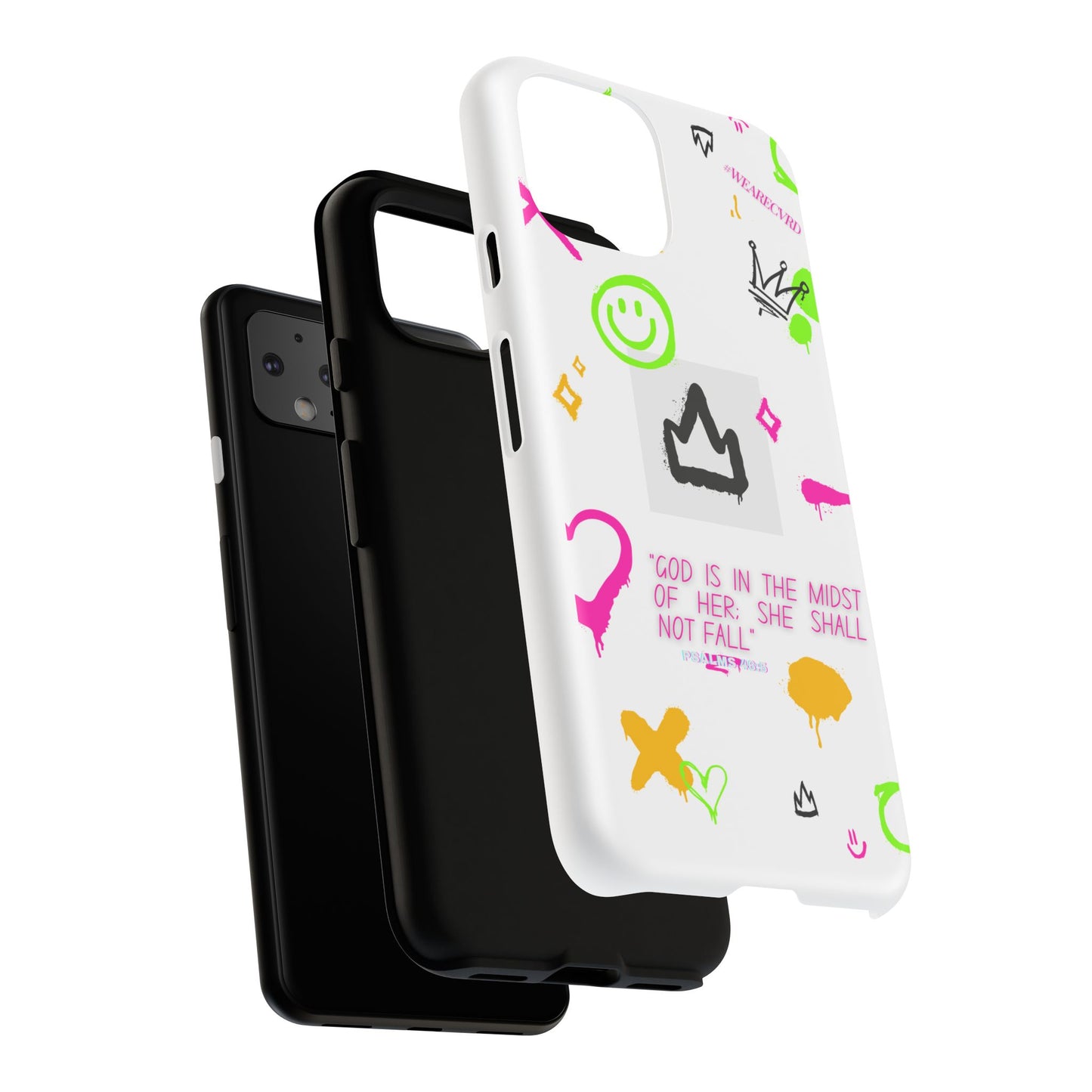 "Girl Power" - White Phone Case (Psalms 46:5)
