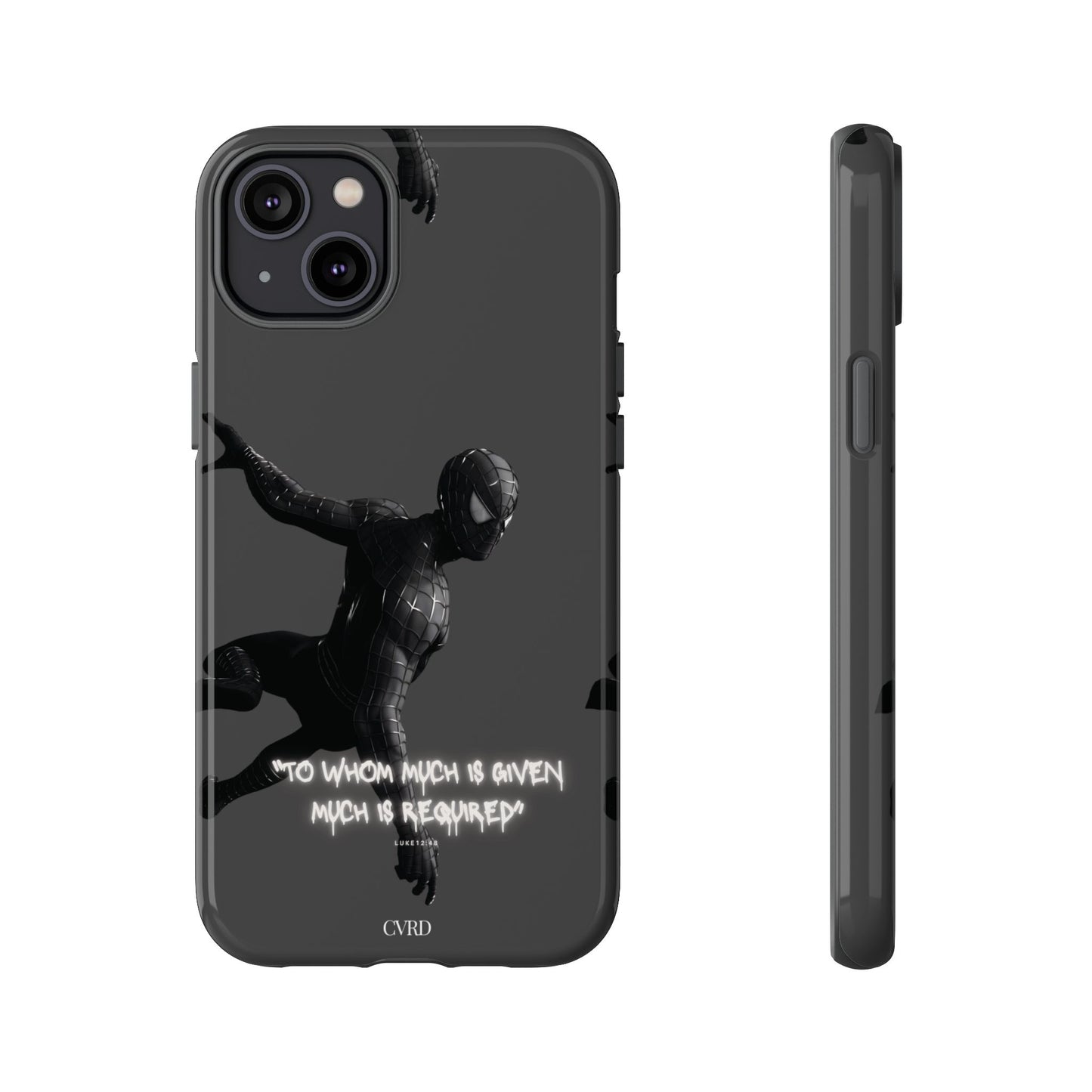 "Responsibility" - Black Phone Case (Luke 12:48)