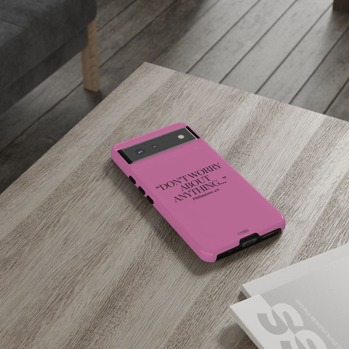 Pretty in Pink Phone Case (Philippians 4:6)