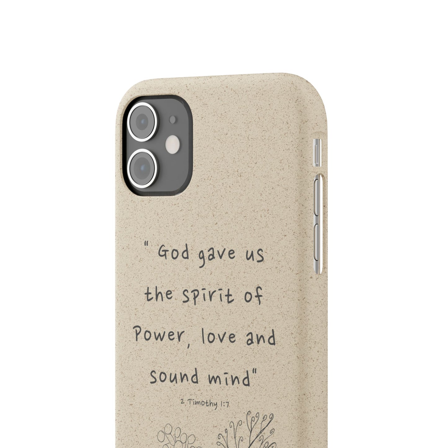 "Faith Over Fear" - Biodegradable Phone Case (2 Timothy 1:7)