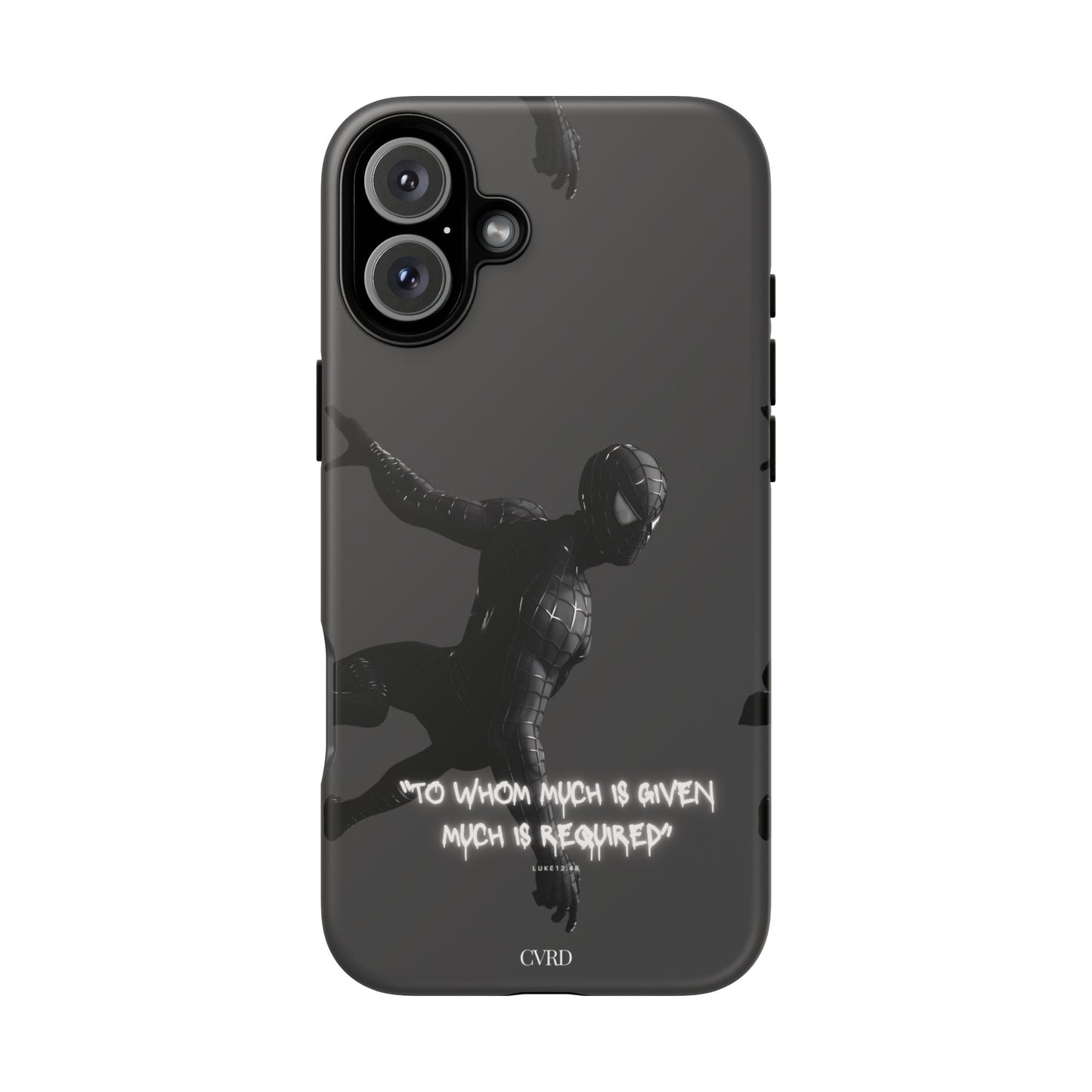 "Responsibility" - Black Phone Case (Luke 12:48)