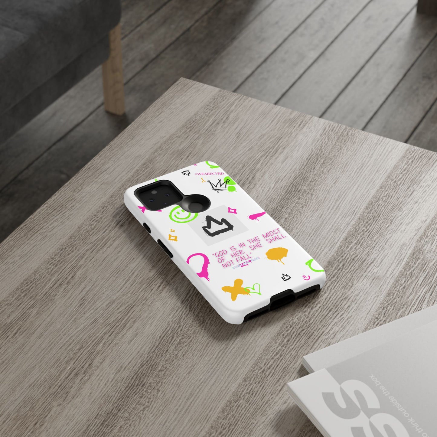 "Girl Power" - White Phone Case (Psalms 46:5)