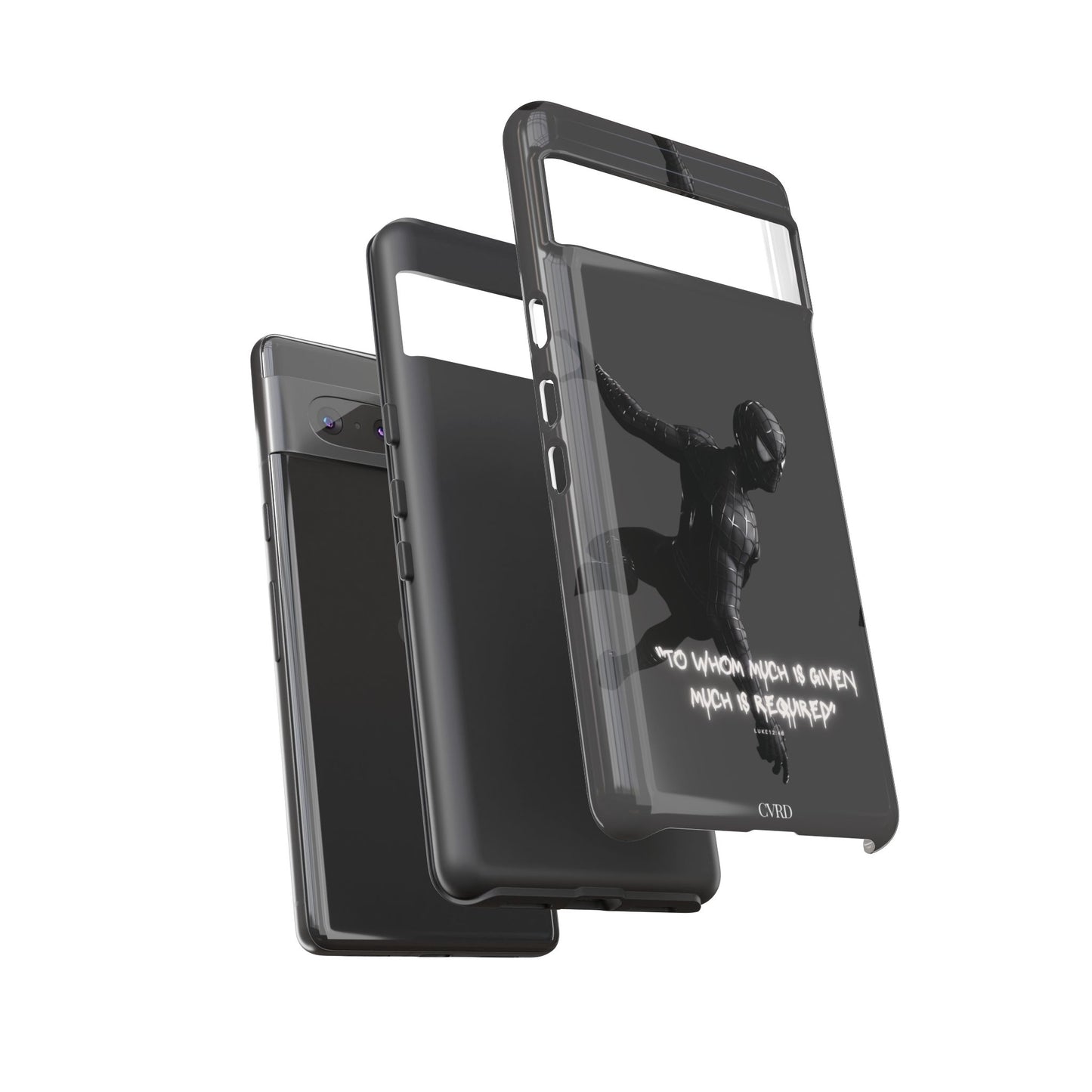 "Responsibility" - Black Phone Case (Luke 12:48)