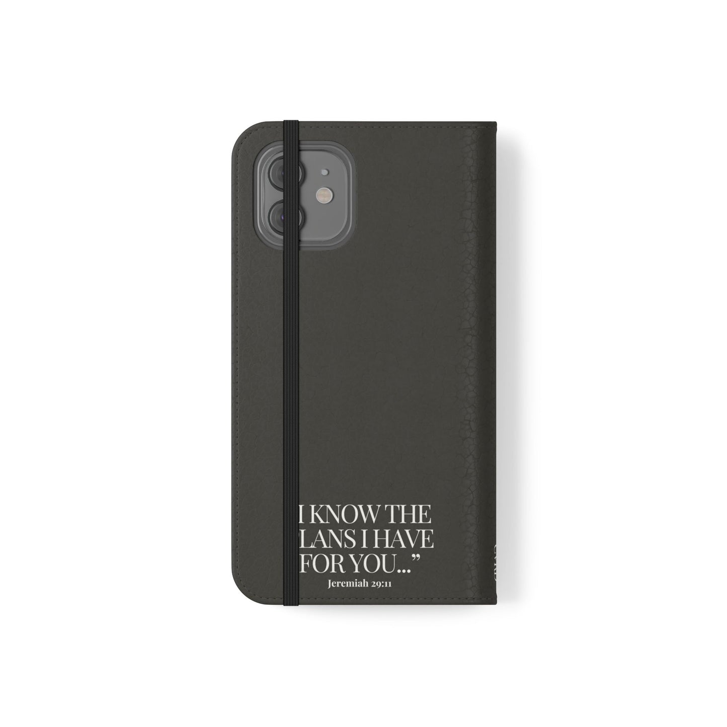 "God's Plan" - Black Phone Case (Jeremiah 29:11)