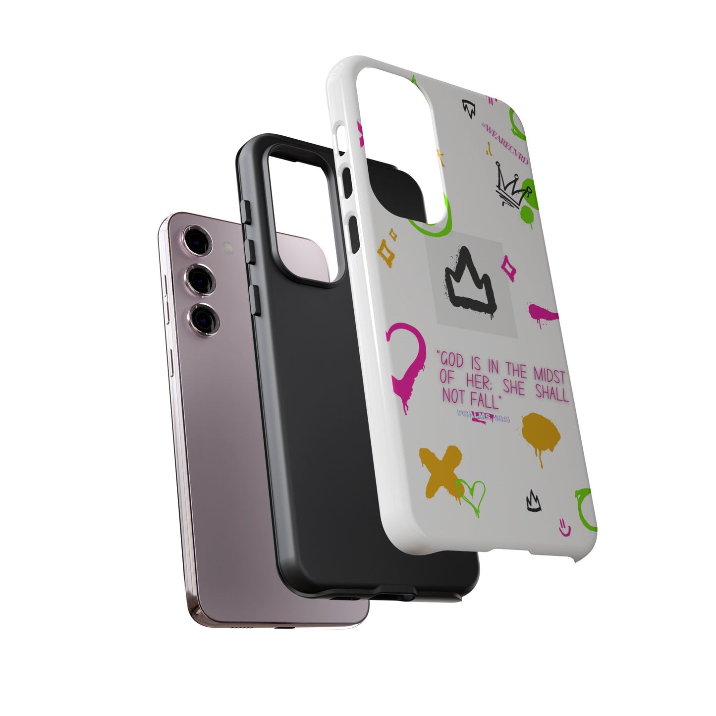 "Girl Power" - White Phone Case (Psalms 46:5)