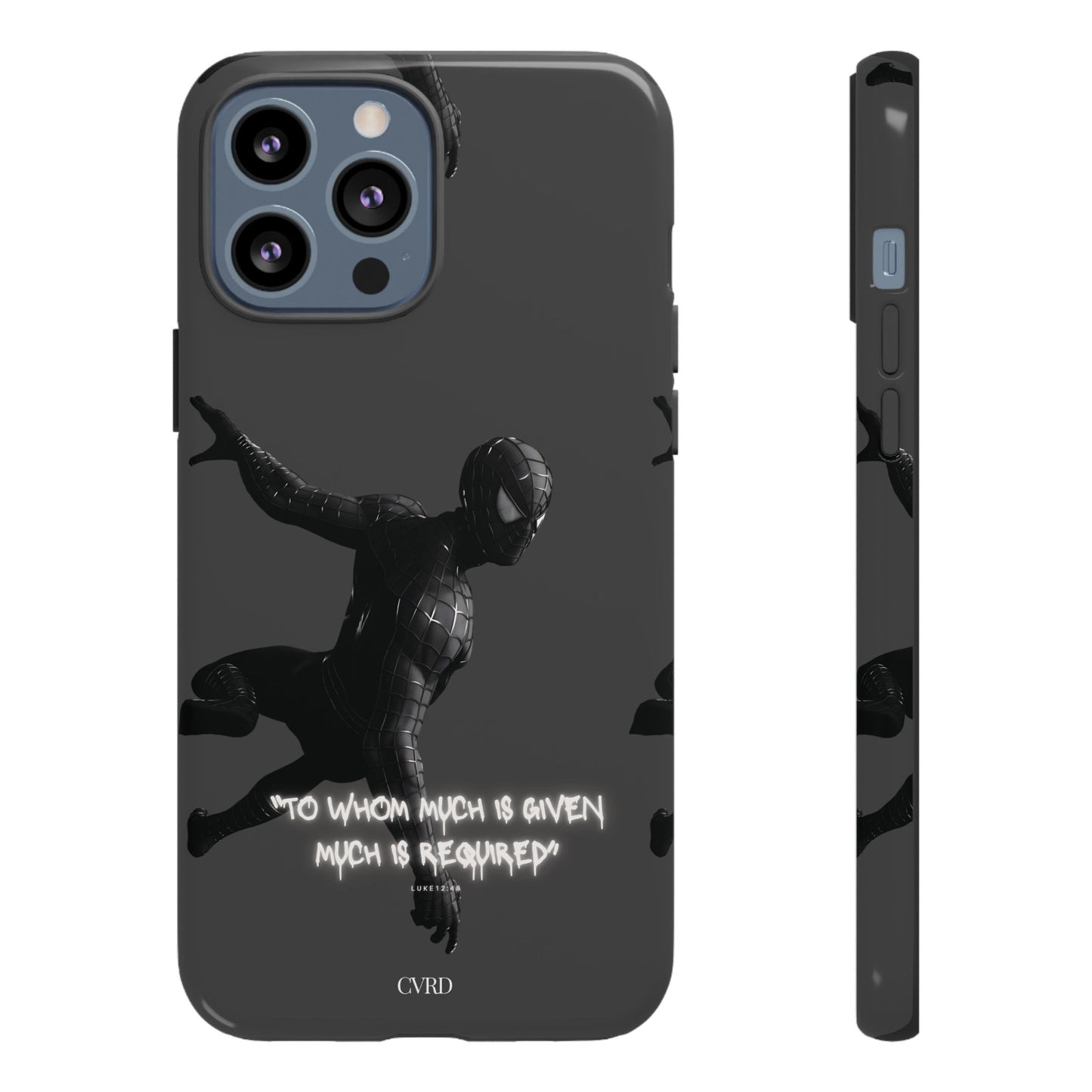 "Responsibility" - Black Phone Case (Luke 12:48)