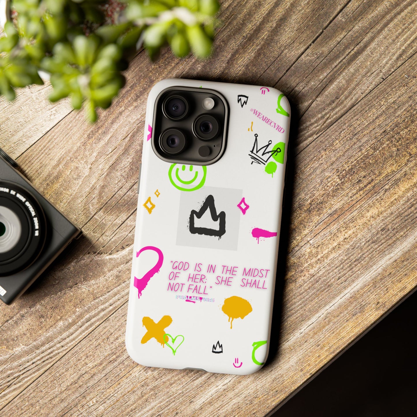"Girl Power" - White Phone Case (Psalms 46:5)