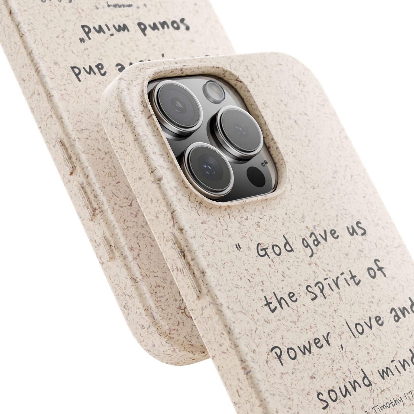 "Faith Over Fear" - Biodegradable Phone Case (2 Timothy 1:7)