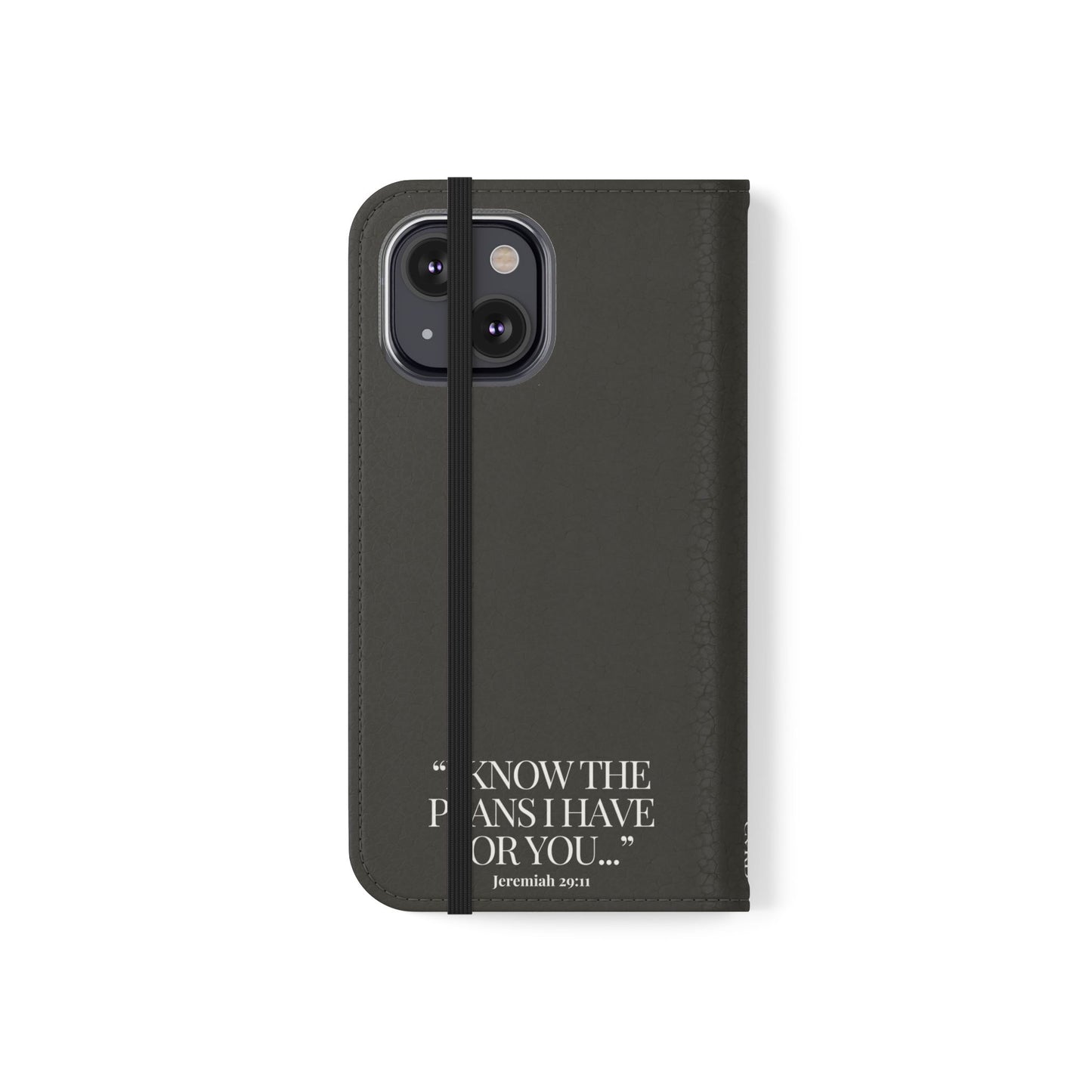 "God's Plan" - Black Phone Case (Jeremiah 29:11)