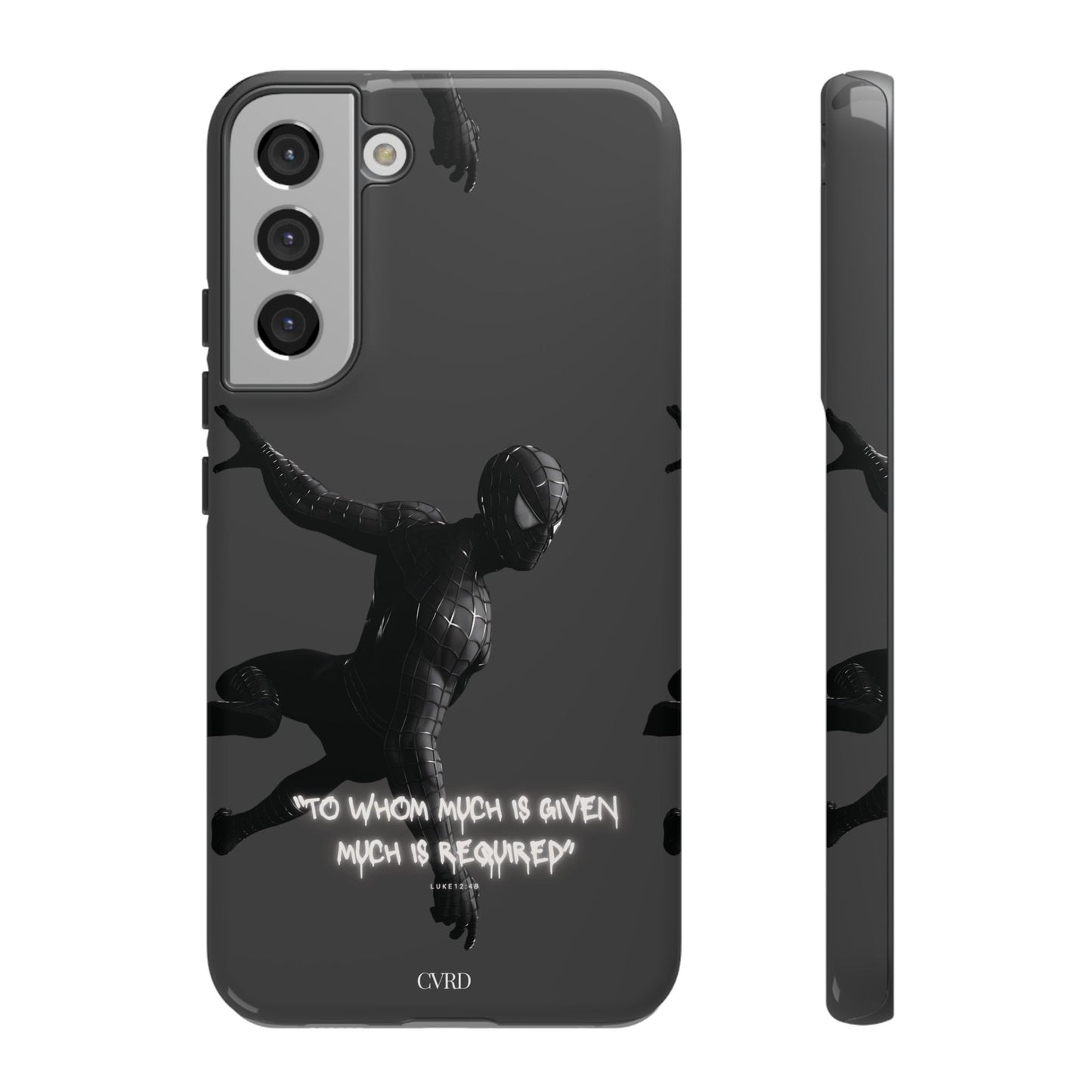 "Responsibility" - Black Phone Case (Luke 12:48)