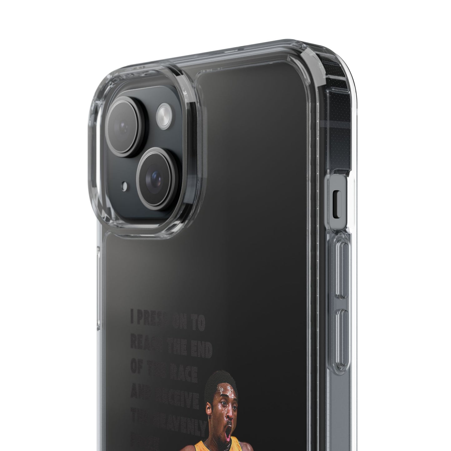 "Angel" – Transparent Phone Case (Philippians 3:14)