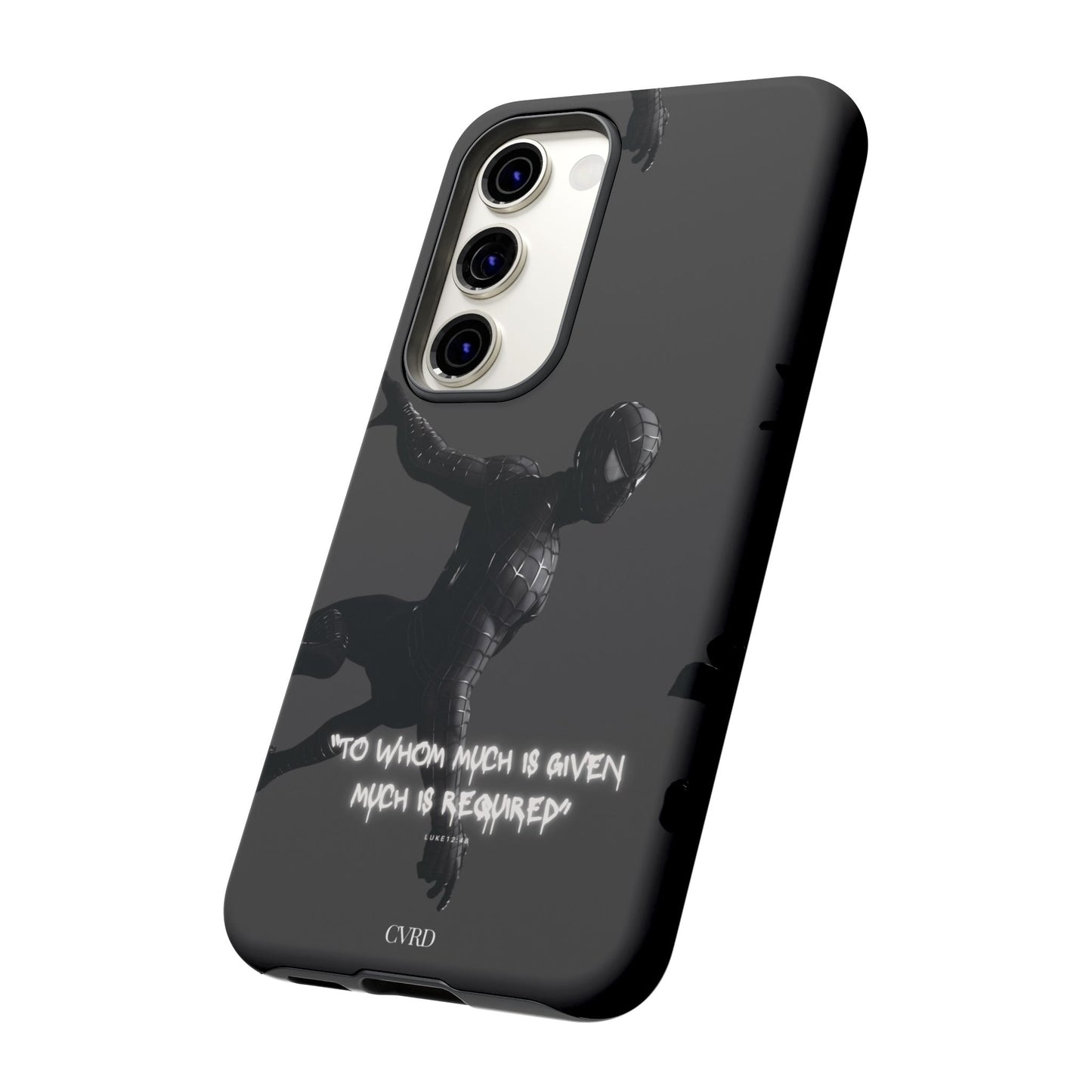 "Responsibility" - Black Phone Case (Luke 12:48)
