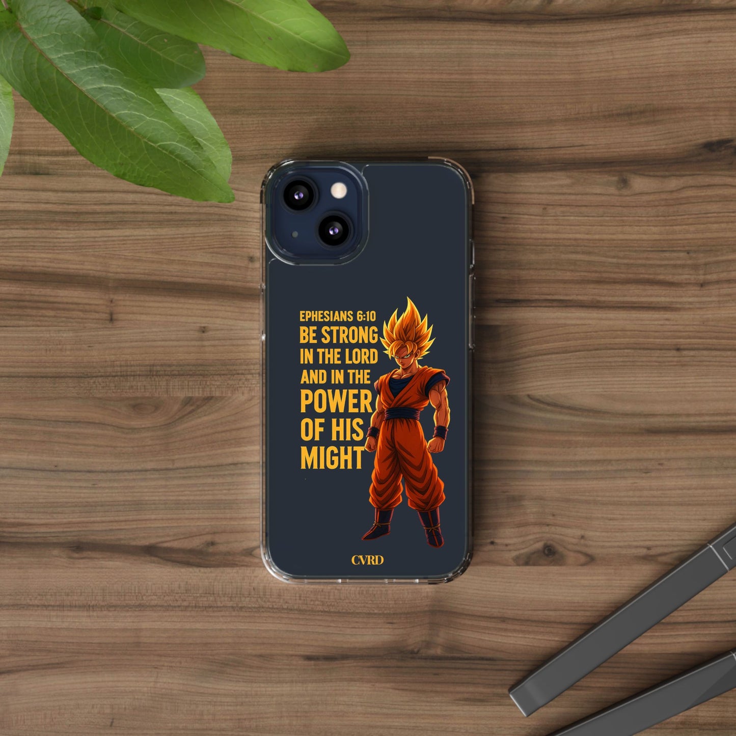"Pure Strength" – Transparent Phone Case (Ephesian 6:10)