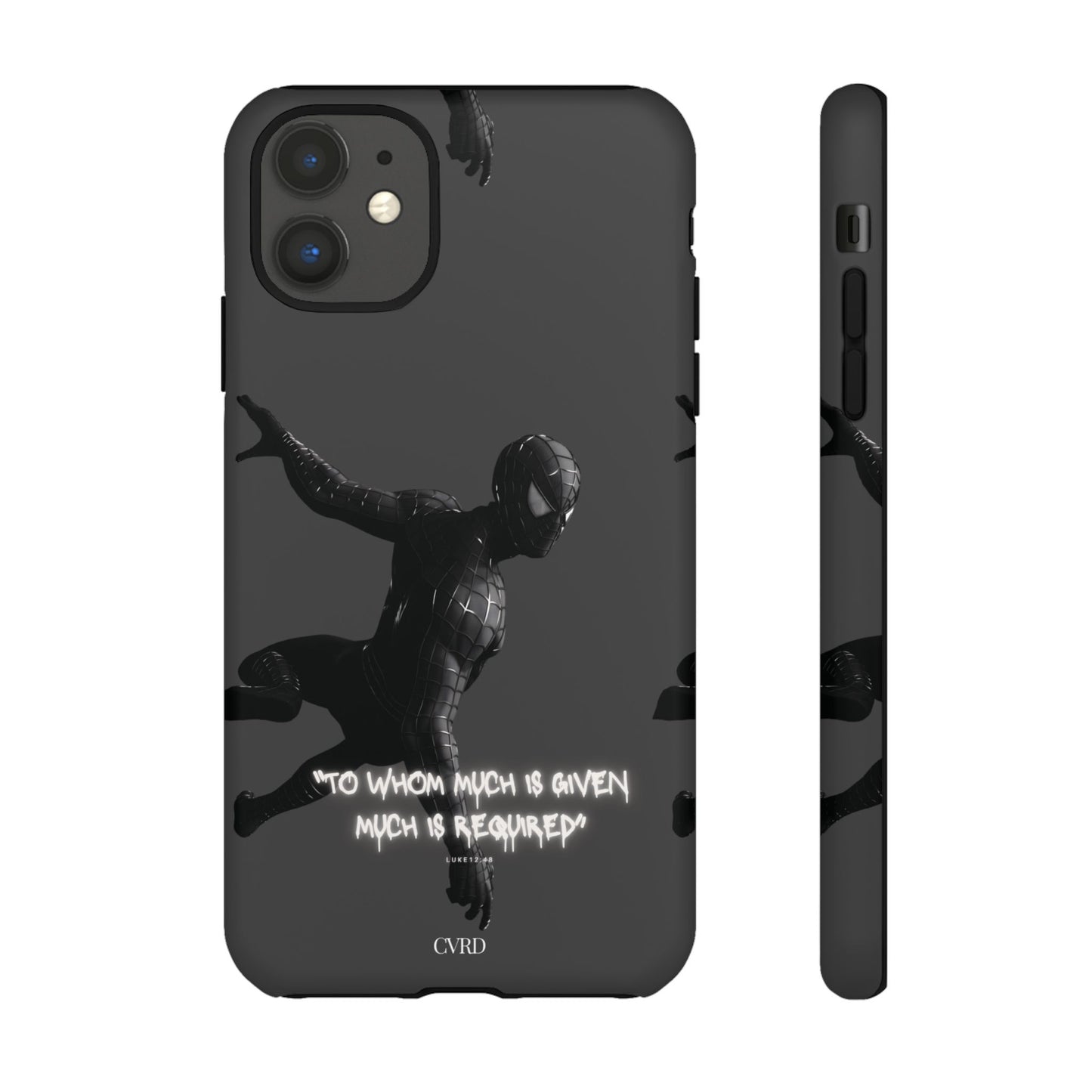 "Responsibility" - Black Phone Case (Luke 12:48)