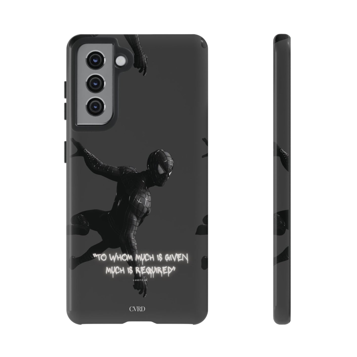 "Responsibility" - Black Phone Case (Luke 12:48)