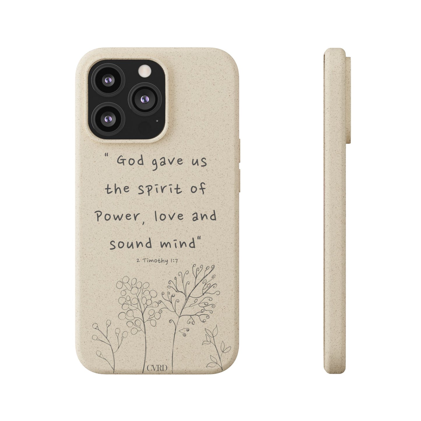 "Faith Over Fear" - Biodegradable Phone Case (2 Timothy 1:7)