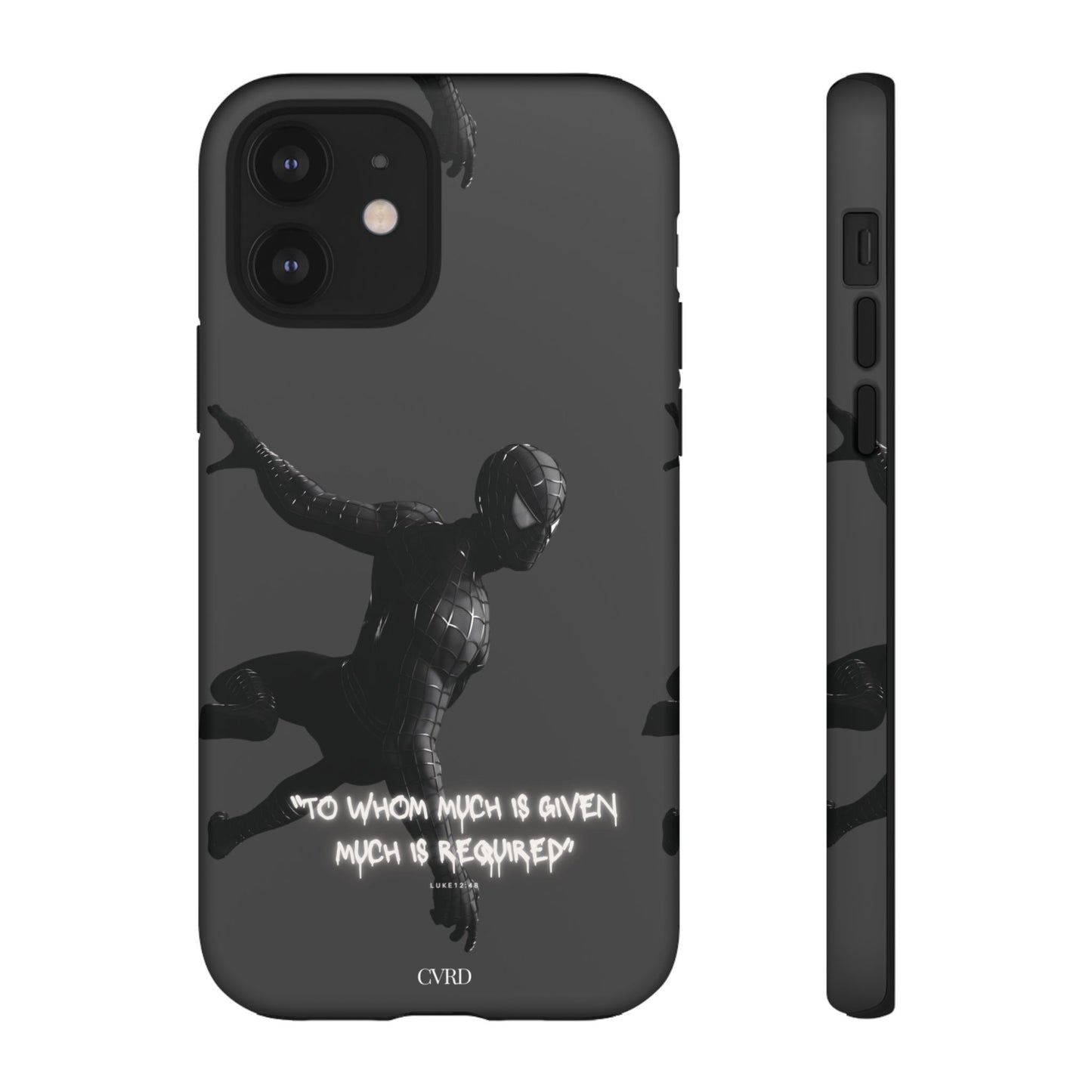 "Responsibility" - Black Phone Case (Luke 12:48)
