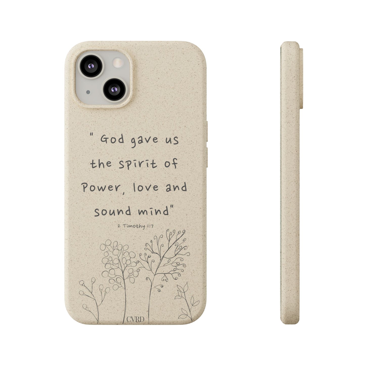 "Faith Over Fear" - Biodegradable Phone Case (2 Timothy 1:7)