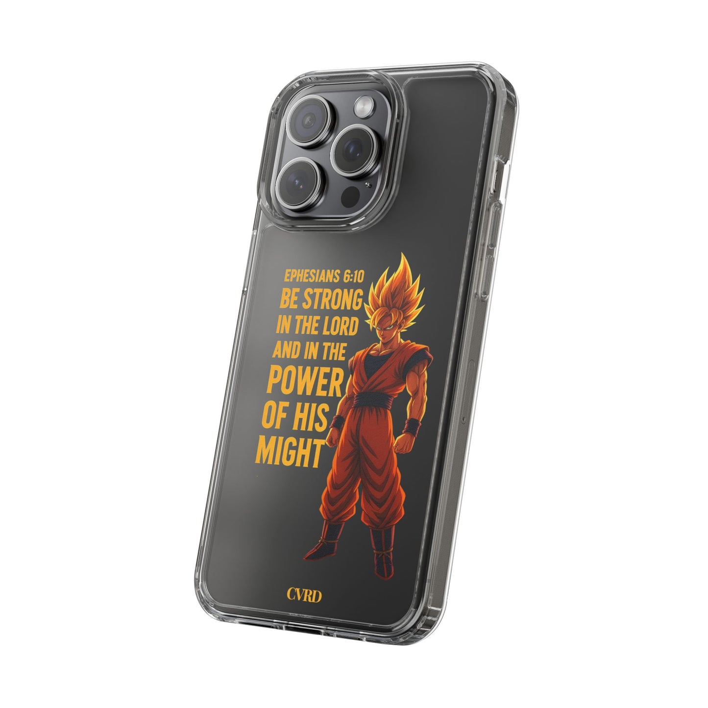 "Pure Strength" – Transparent Phone Case (Ephesian 6:10)