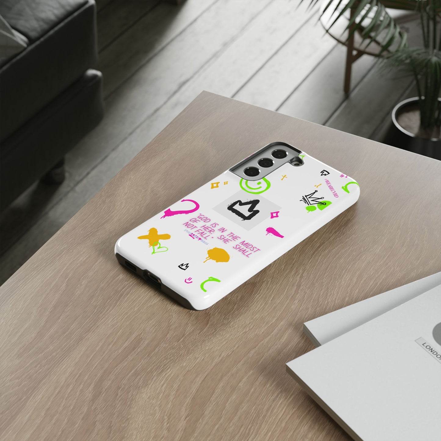 "Girl Power" - White Phone Case (Psalms 46:5)