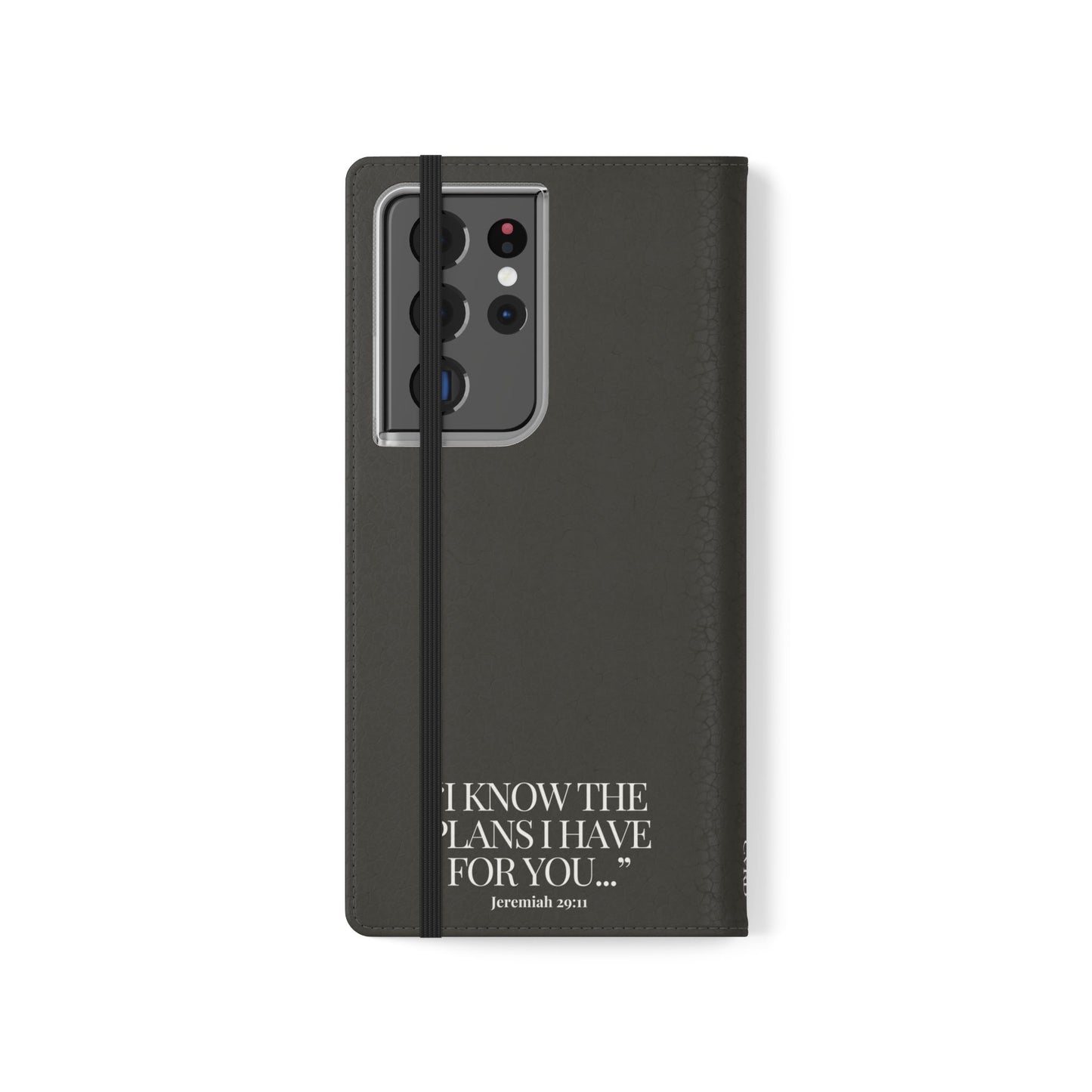 "God's Plan" - Black Phone Case (Jeremiah 29:11)