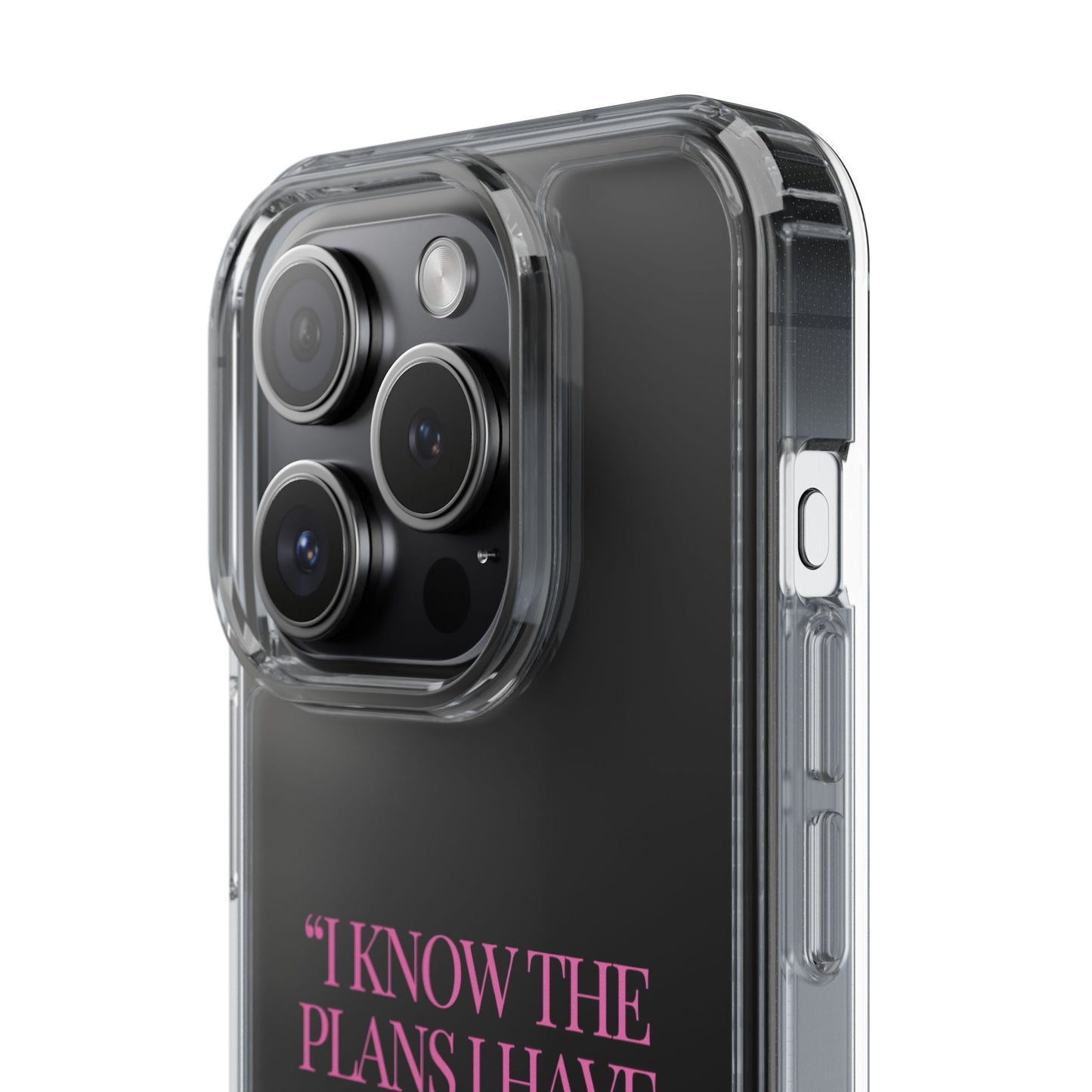"Trust Gods Plan" – Transparent Phone Case (Jeremiah 29:11)